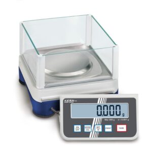 Прецизна везна Kern PCD 300-3, 300 g, Прецизност: 0.001 гр, Захранване: 220 V - 240 V, 50 Hz или 9 V батерия
