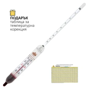 Професионален спиртомер Alla France 35-70% с RL термометър