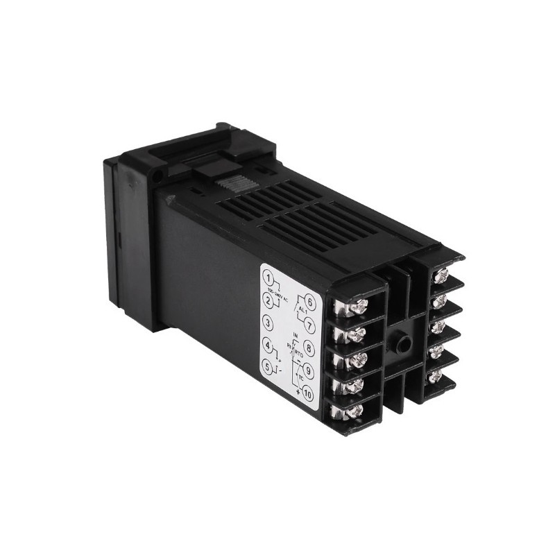 ПРОМО ПАКЕТ Термоконтролер REX C100, 220V AC, 220V AC, Изход реле NO + NC, -199 до 1372°C , датчик K, J, Pt100 терморегулатор - Image 3